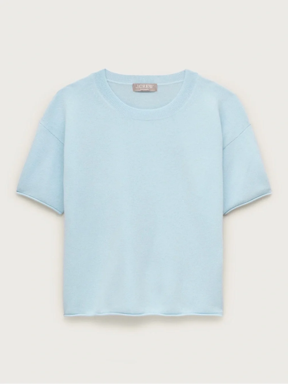 NWT J. CREW Women’s Cashmere relaxed T-shirt Dark Midday Skies Blue XS *NOTE*